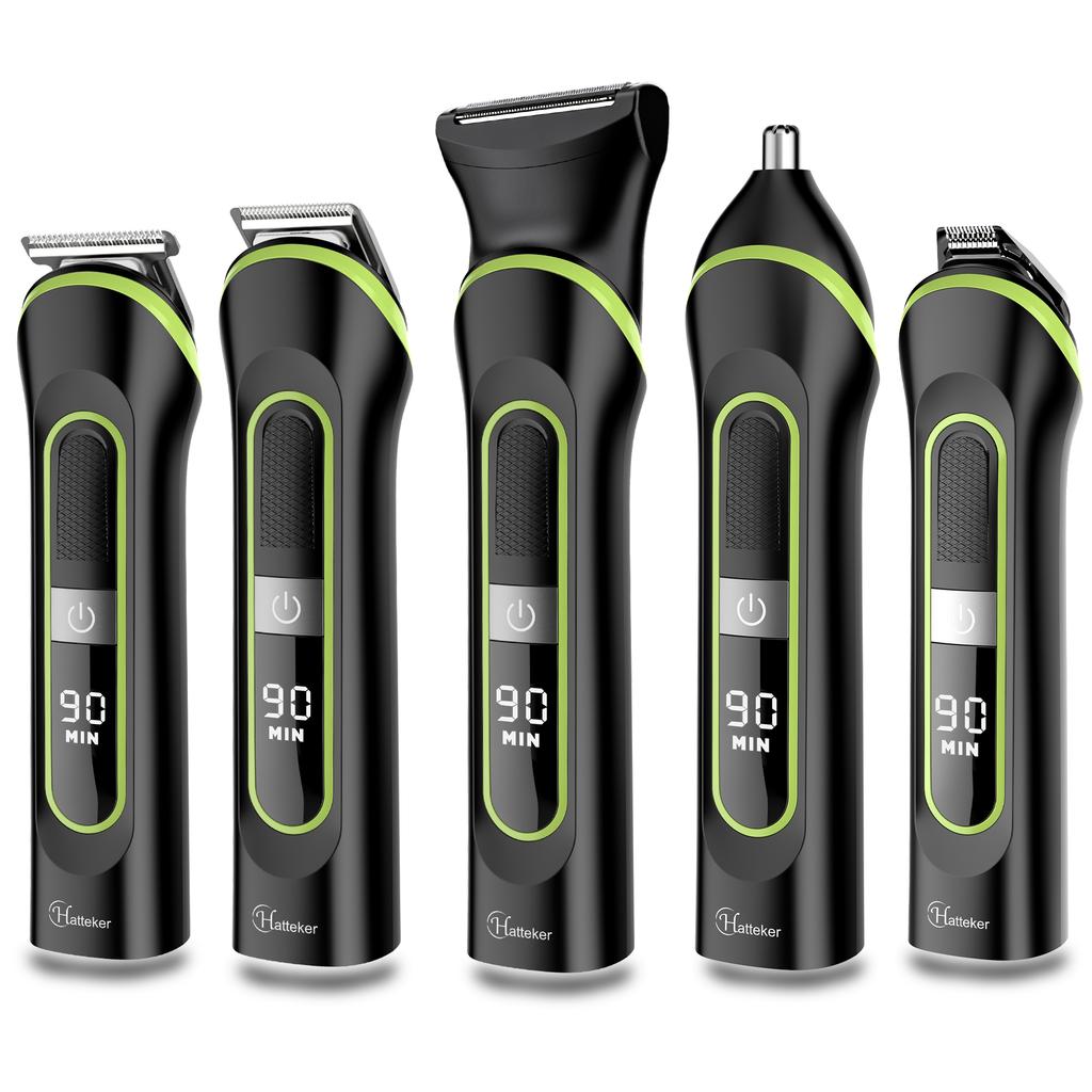 Hair Clipper USB Rechargeable Trimmer Titanium Ceramic Blade LCD Professional Strong Power Salon Hair Cutting Machine