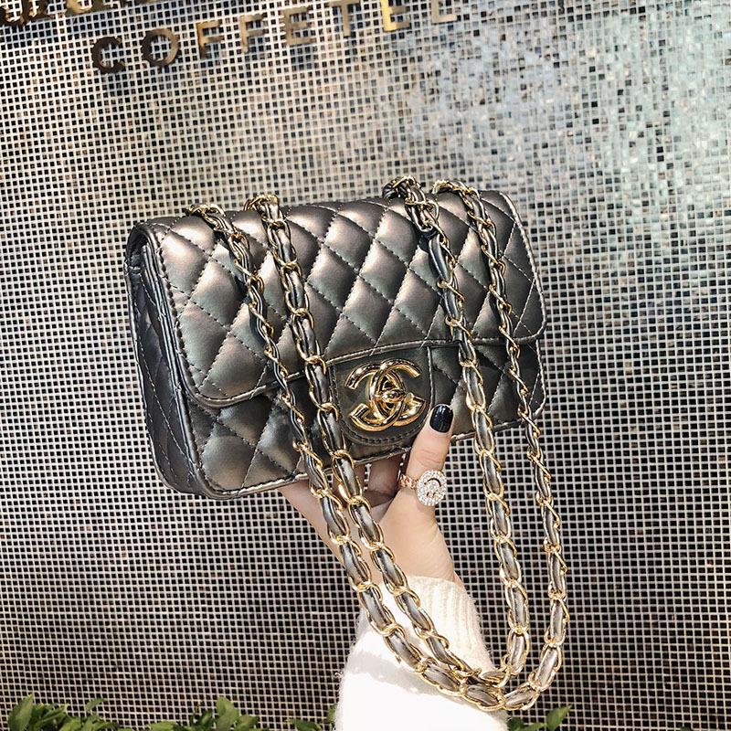 bag women's new trendy rhombus chain bag shoulder oblique span bag women's bag versatile small square bag