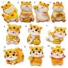 Cartoon Tiger Miniature Lovely Resin Portable Mini Tiger Figure for Desktop