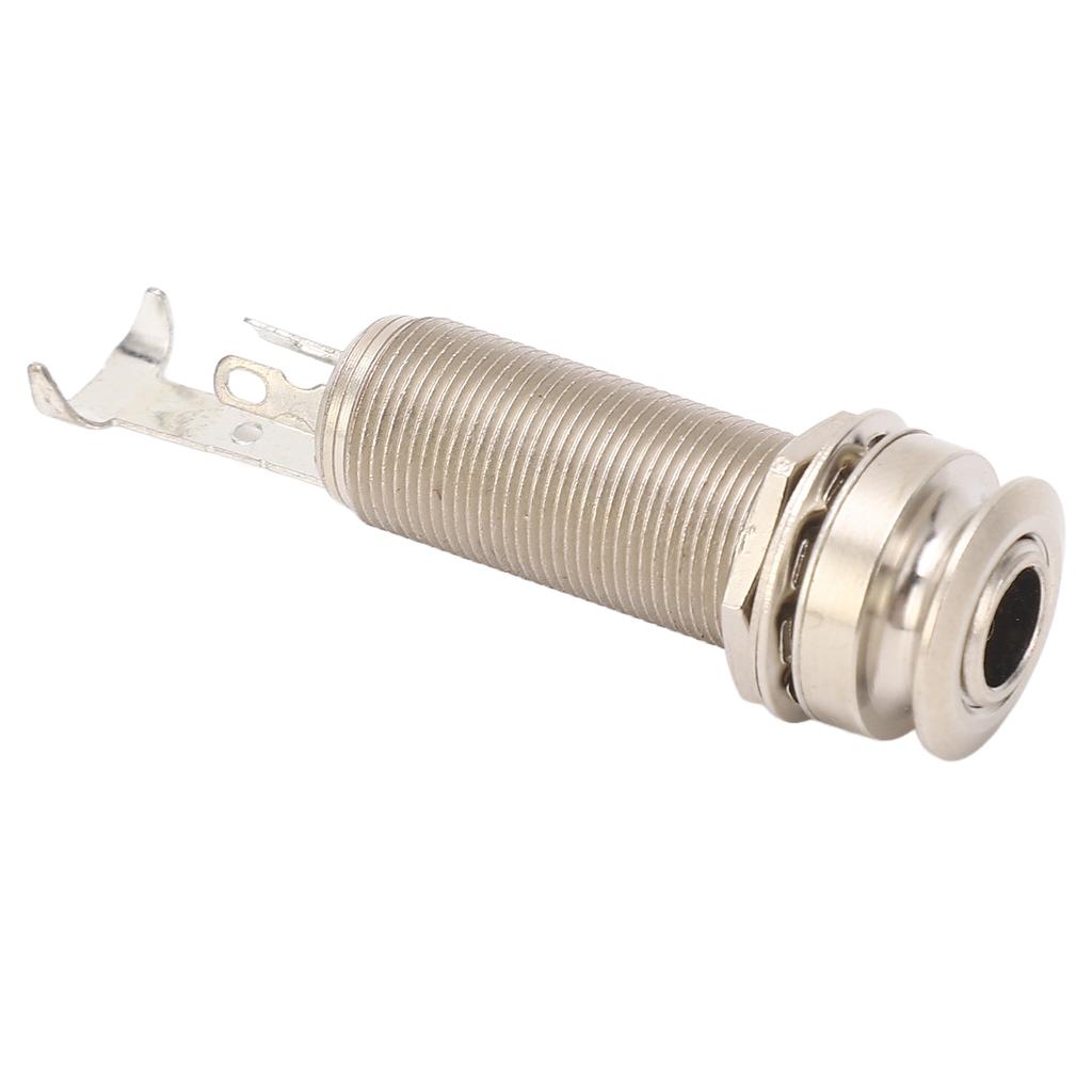 Guitar Bass Barrel Jack 14 Inch Reduce Noise Metal Cylinder Output Jack Socket for Electric