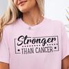 Stronger Than Cancer Comfort Colors Shirt, Positive Mindset Cancer Awareness T-Shirt, Cancer Warrior Encouragement Tee,Cancer Survivor Shirt