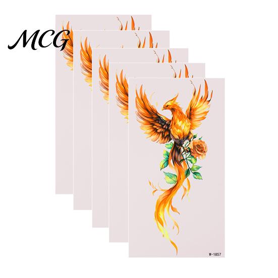 Easy Apply Tattoo Stickers 5 Sheets Butterfly Stickers, Waterproof Temporary Flower Tattoos, Colorful Safe Skin Tattoos Face Body for Parties