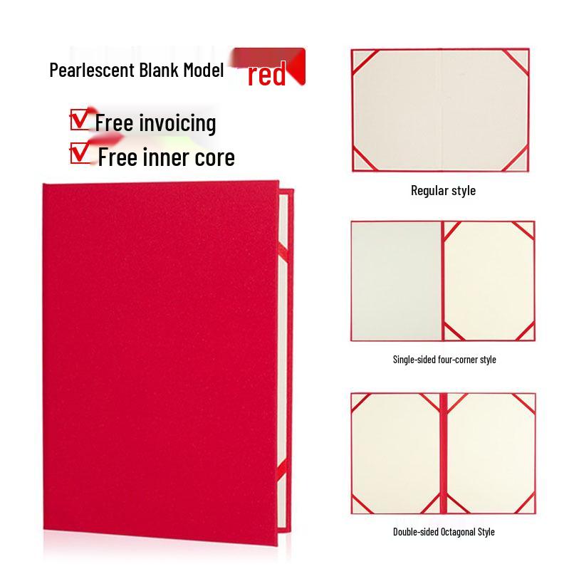 Pearlescent Blue A5 Hard Cover Certificate Protector, Horizontal A4 Sleeve, A3 Envelope