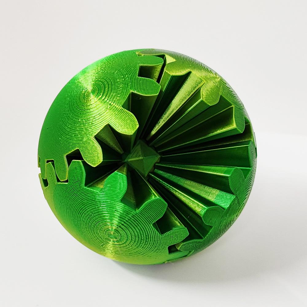 3D Printed Rotating Gear Ball Stress Reliever Toy