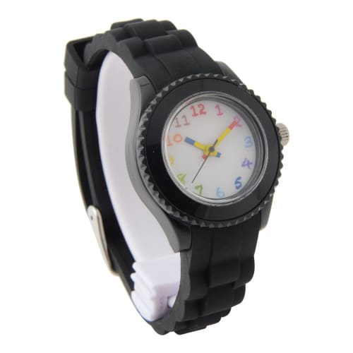 Crayon Pattern Clock" NCT-01-BK size S