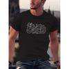 Creative Print T Shirt, Tees For Men, Casual Short Sleeve T-shirt For Summer