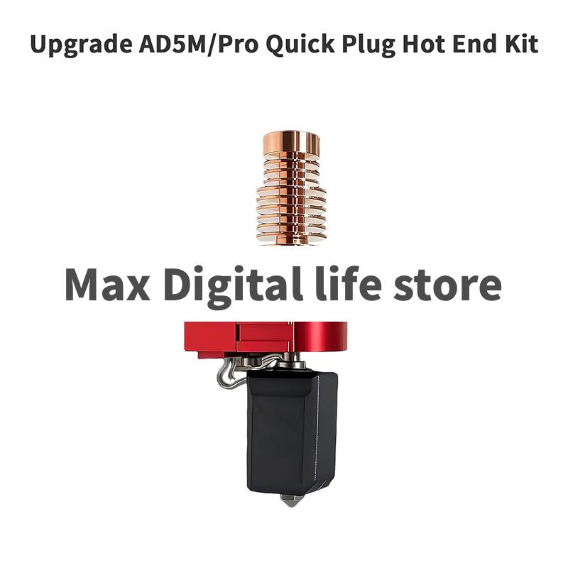 Flashforge Adventurer 5M/5M Pro için Nozul Kiti Yükseltme Hotend Baskı Kafası Hızlı Çıkarılabilir Nozul Sert Çelik Pirinç Nozul Kiti