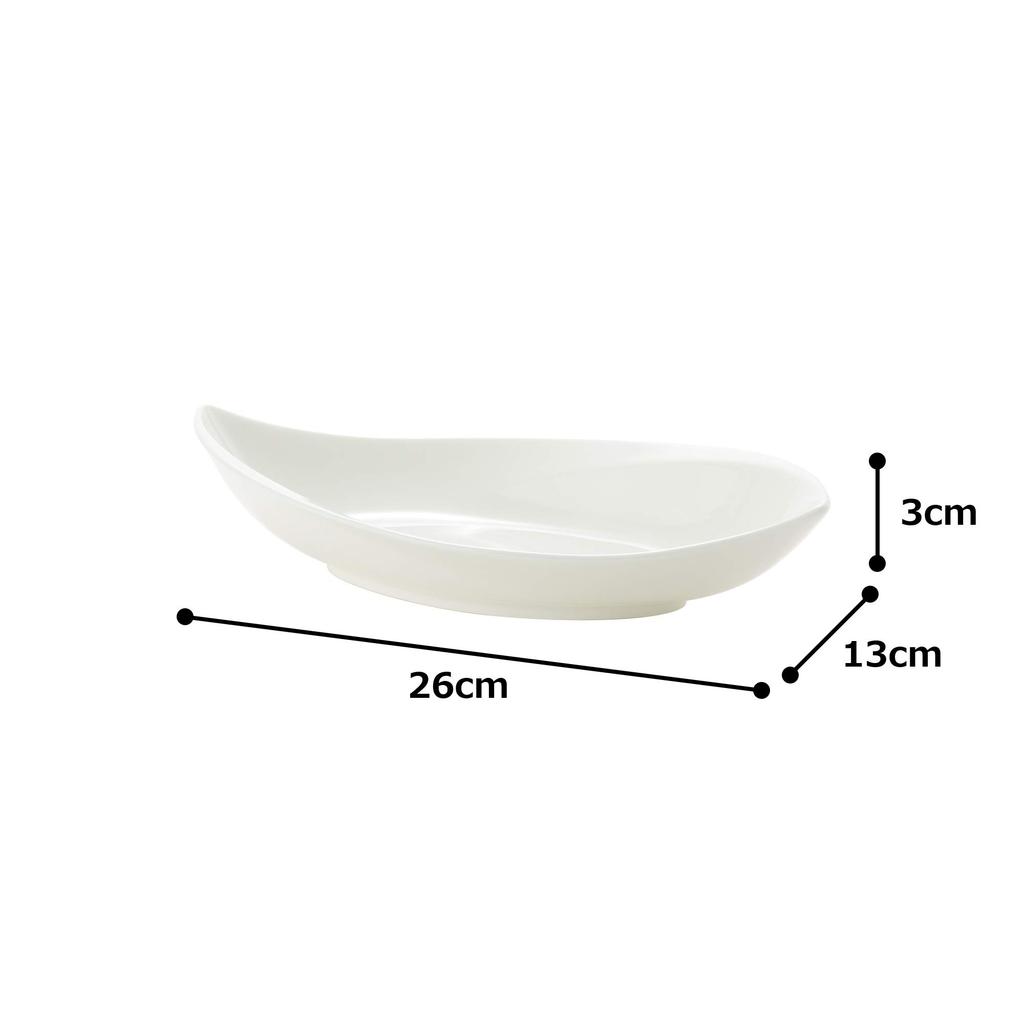 NARUMI Esprit Bowl, White, 26cm, Microwave-Safe, 50180-3407