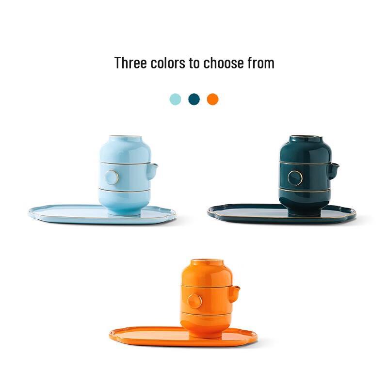 Красочный керамический чайный сервиз