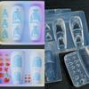 1/4Pcs 3D Snake Girl Nail Silicone Carving Mold Snake DIY Nail Decoration Art Nail Beauty Charm Silicone Nail Mold