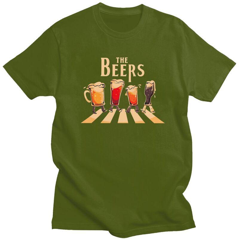 Individuelles The Beers T-Shirt für Herren 100% Baumwolle T-Shirt Mode T-Shirts T-Shirt Slim Fit Kleidung Geschenk