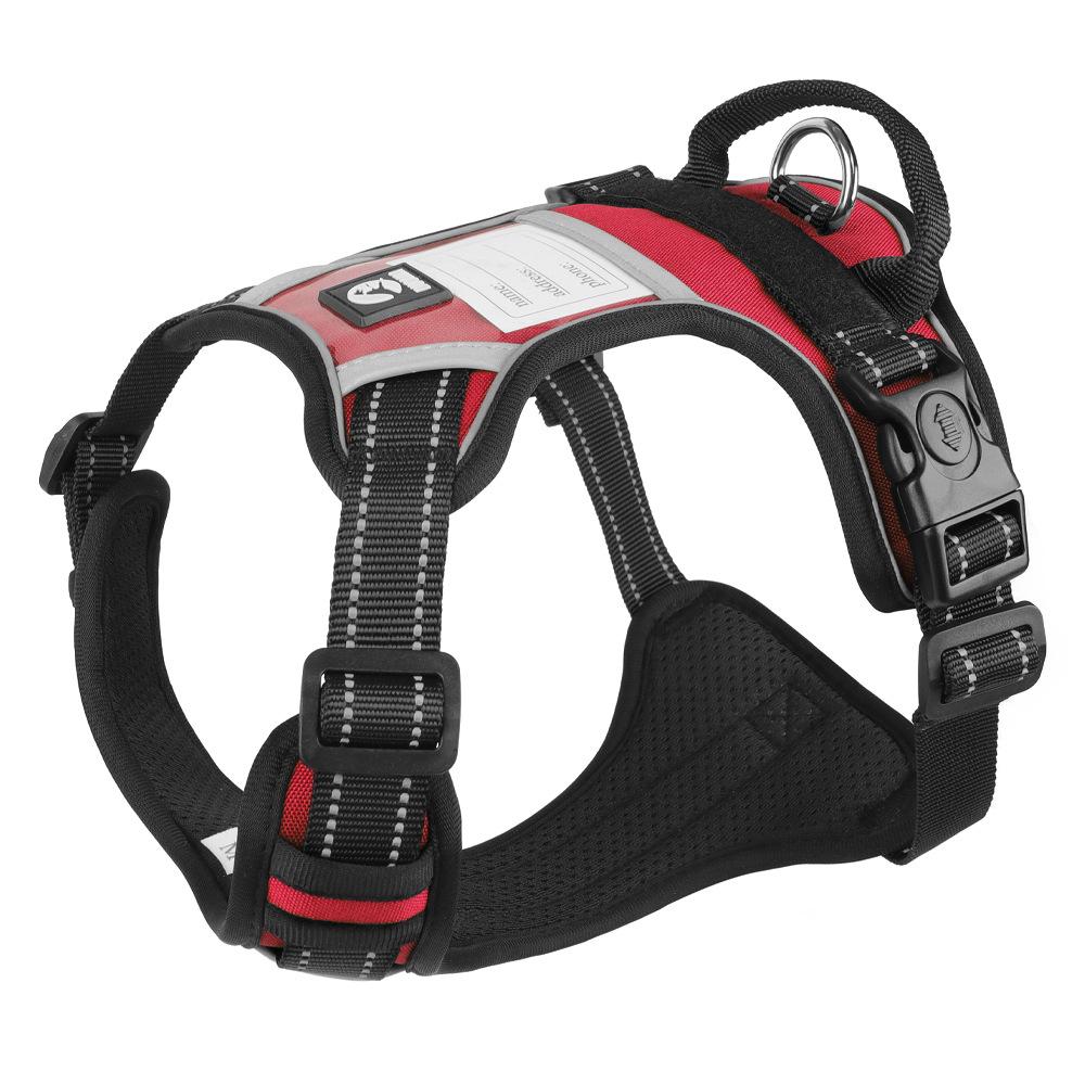 Reflective Anti-Shock Dog Harness with Leash, Oxford Cloth, for Large Dogs
