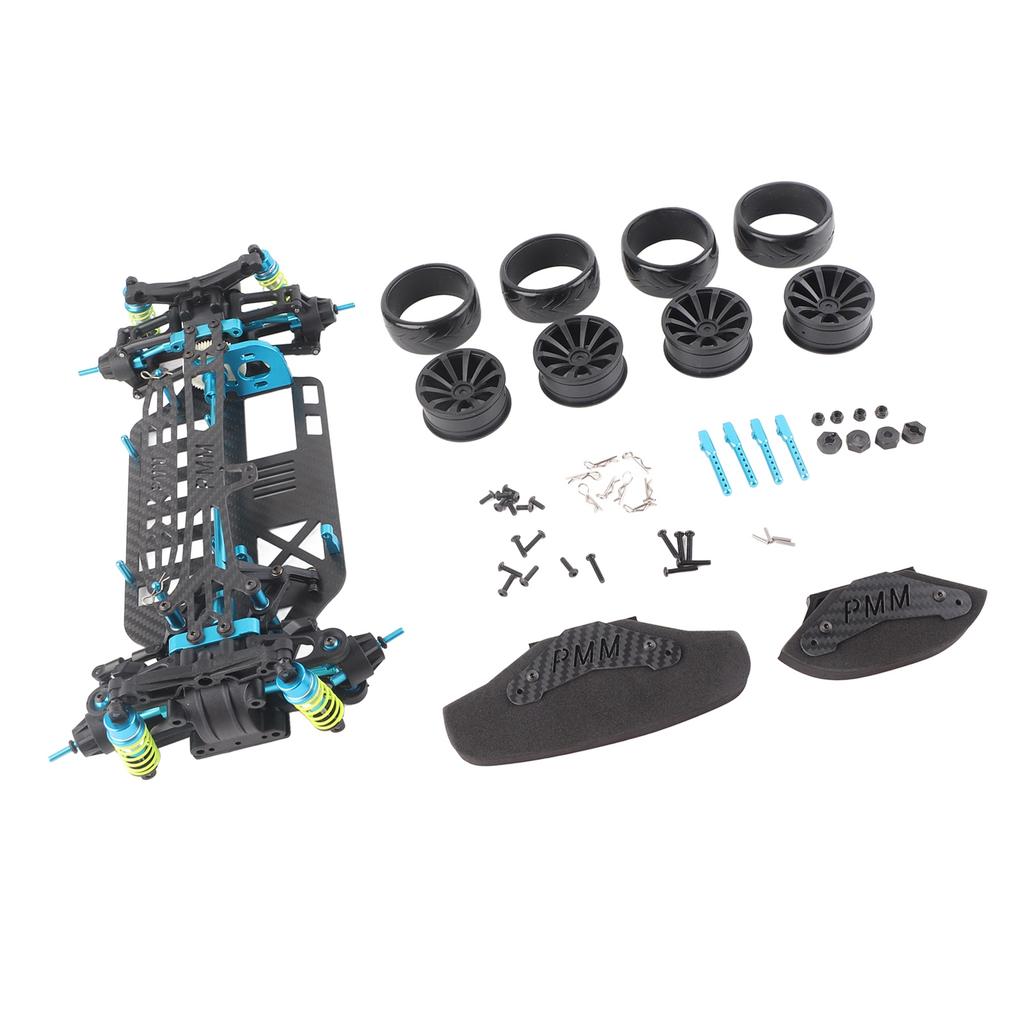 Wheelbase Frame Carbon Fiber Chassis Bumper for TT01TT01E 110 RC Car Model