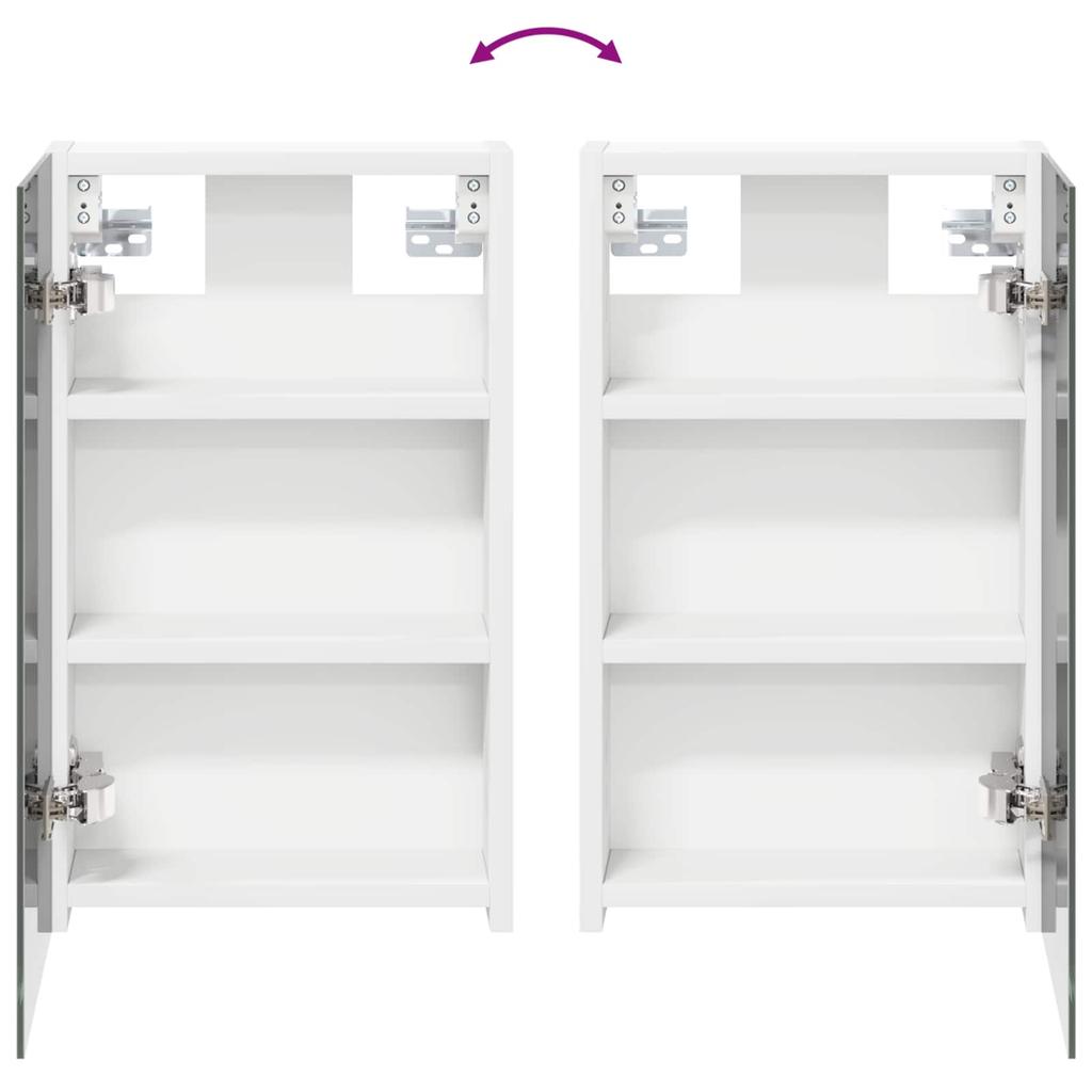 Bathroom Cabinet Set 3 Pcs 100 X 10.5 X 50 Cm Particleboard