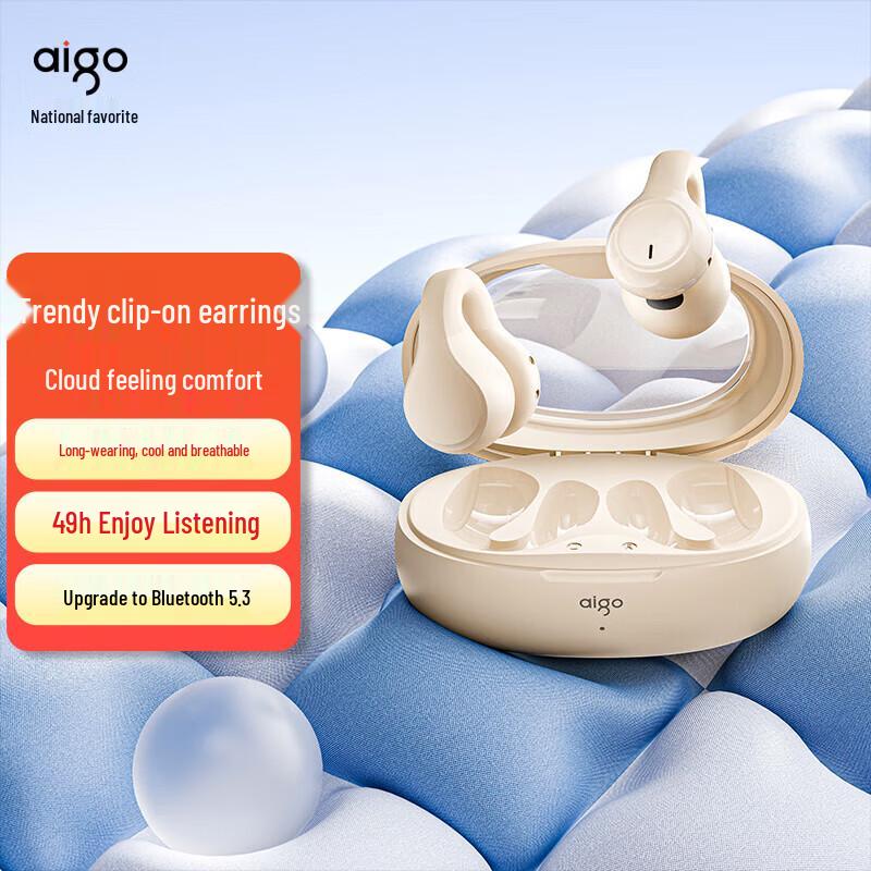 Aigo TWS Wireless Ear-Clip Open-Ear Headphones