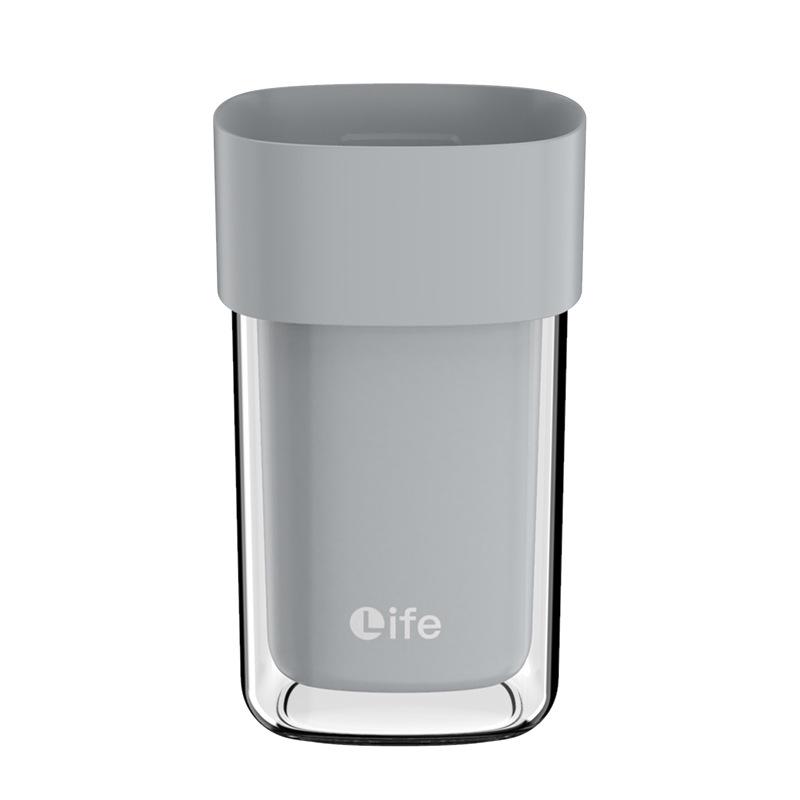 Portable Layered Travel Wash Cup Set - Transparent Mouthwash Cup & Toothbrush Storage for Women