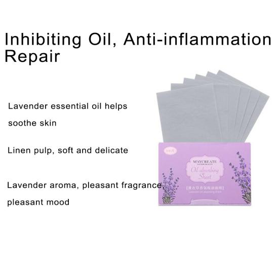 100Pcs Facial Oil Absorbing Paper Plant Fibres Breathable Make up Blotting Sheet