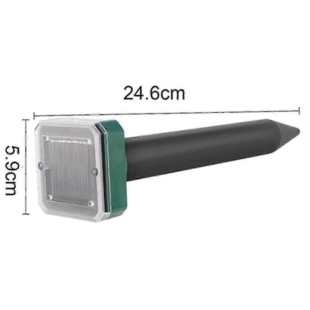 8 Pcs Outdoor Solar Ultrasonic Vibration Repeller Snake Repeller Mole Electronic Snake Repeller for Garden Yard Farm,Etc