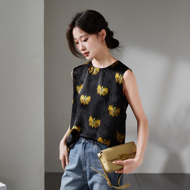 SOFSIL New Chinese Style Silk Blend Sleeveless Blouse