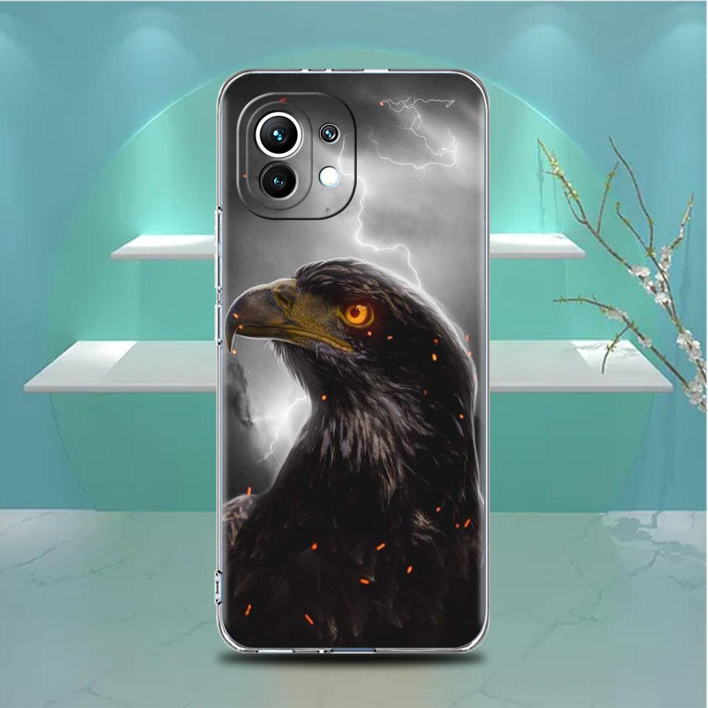 Clear Case For Xiaomi Mi Poco X3 NFC M3 Pro F3 F1 11 Lite 12 Note 10 11T 9T Transparent Phone Cover Lion Tiger Wolf