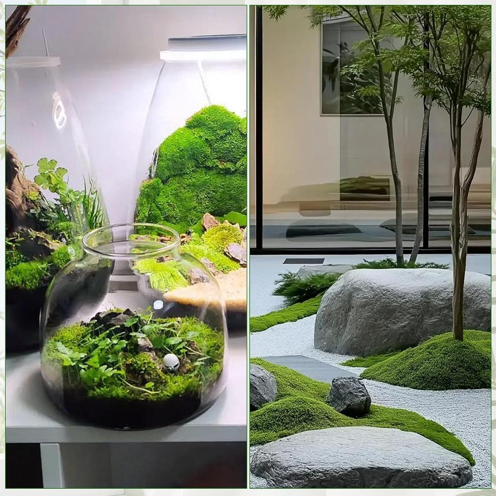 1PACK /200g Simulated Moss Artificial Micro Landscape Ornament Moss Bonsai Potted Plant Decorative Landscaping False Filamentous Wool Moss