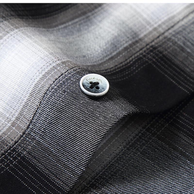 11XL Men's Short-sleeved Tide Brand Loose Plus Fat Plus Size Summer Men's Casual Half-sleeved Plaid Temperament Shirt Jacket