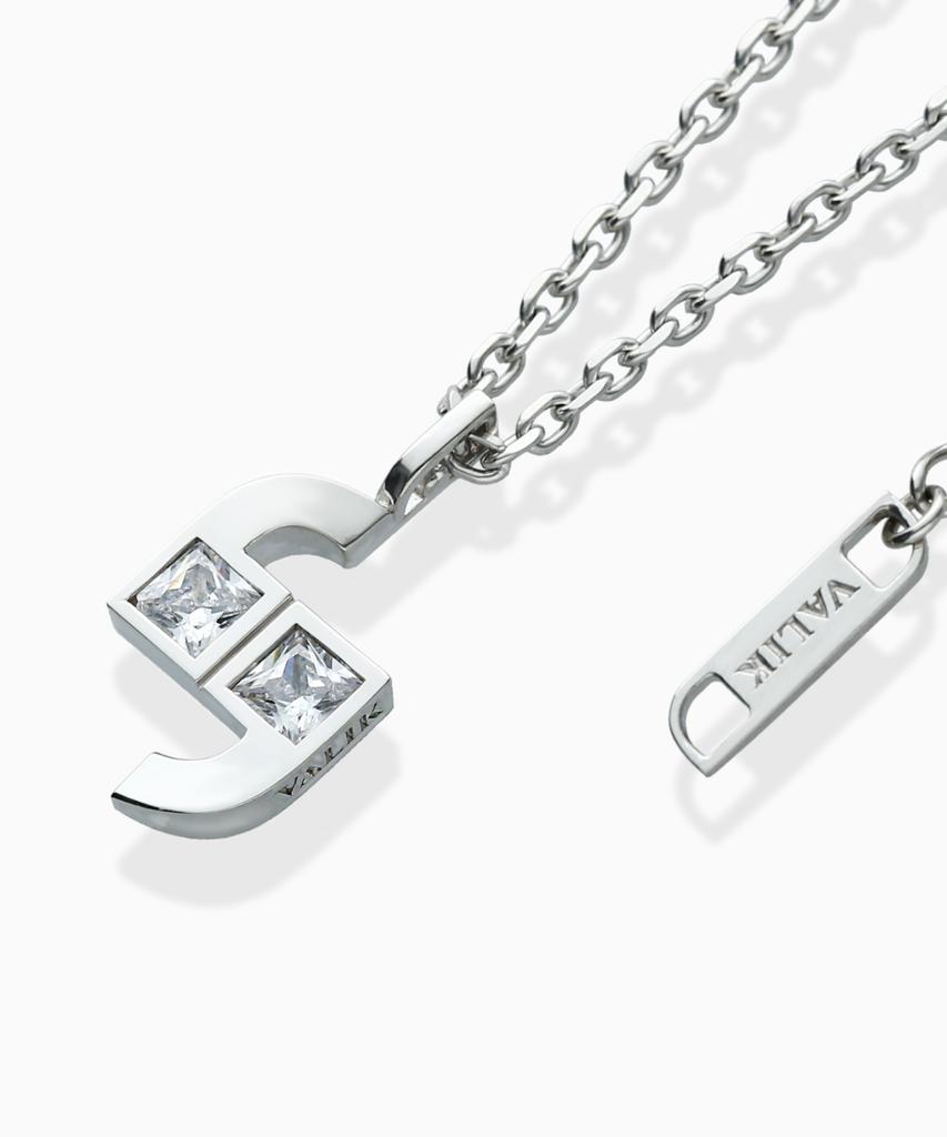Valik [925 Silver] No.08 Signature Square Necklace [L]
