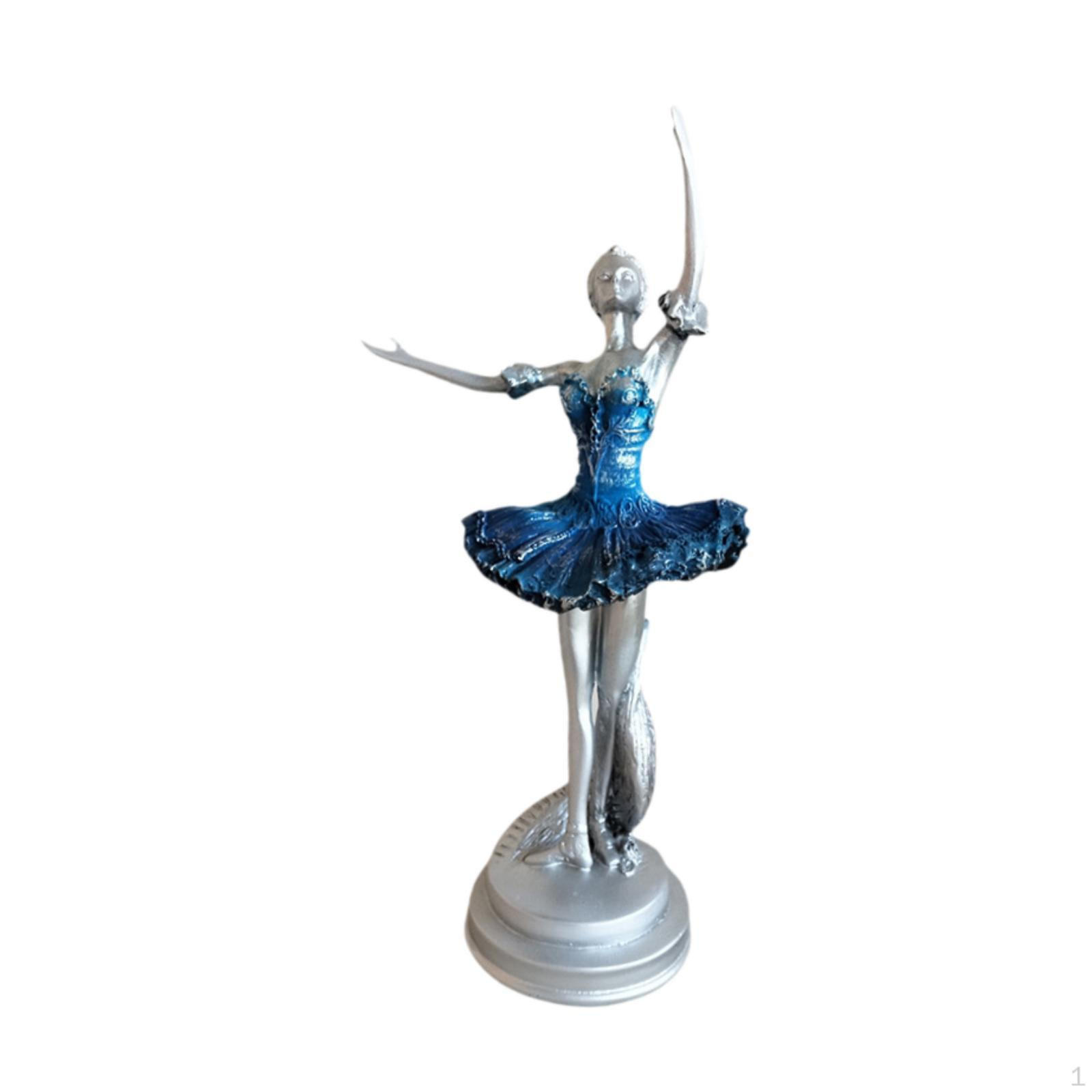 

Статуетка Настільна прикраса Сучасна фігурна скульптура Балетна фігурка для полиці Книжкової полиці Каміна Дому Style B