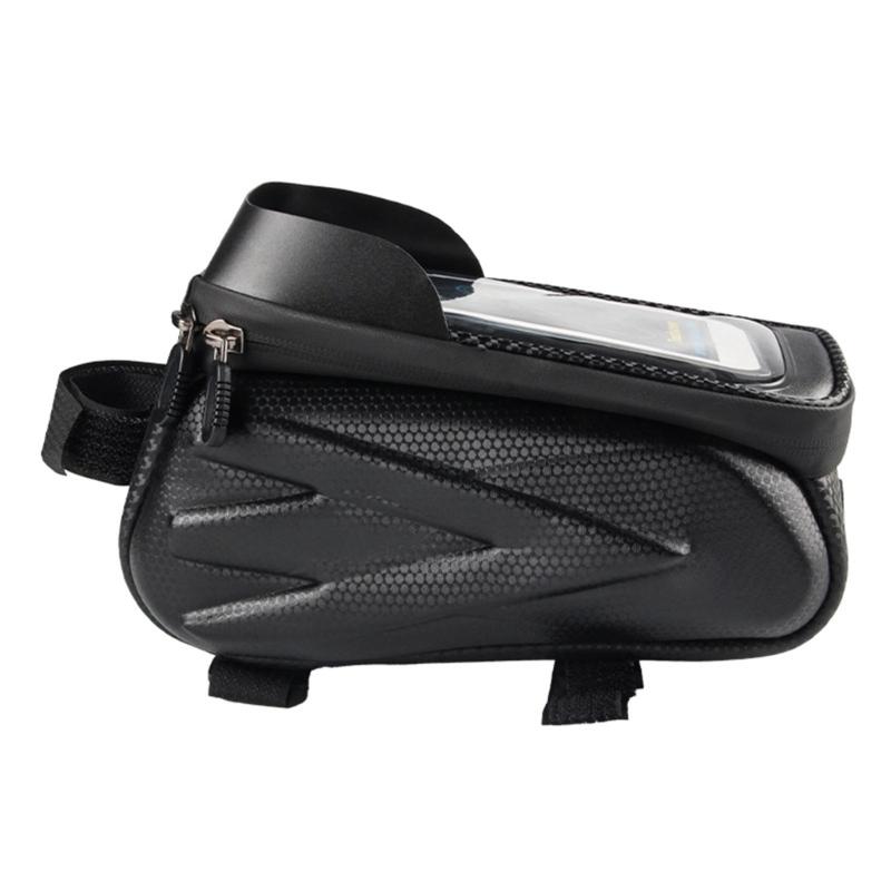 Bicycles Phone Mount Holder Handlebars Bag Bicycles Front Top Tube Panniers Bag Large Capacity Bicycles Front Frame Bag
