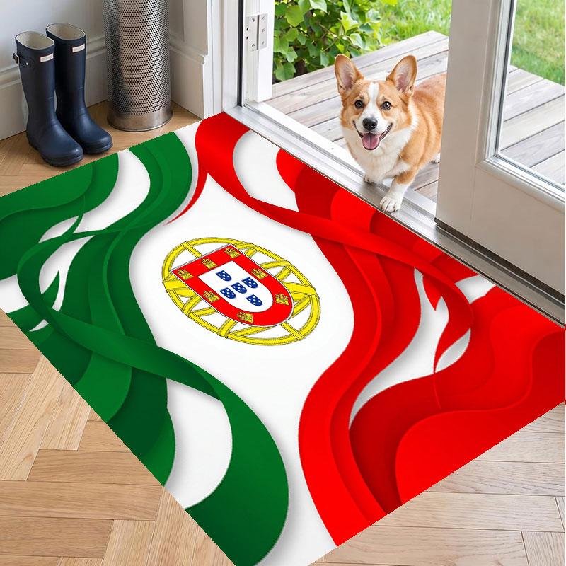 Soft Floor Carpet Portugal Football Pattern Area Rug Decorative Mat For Home Room Decoration