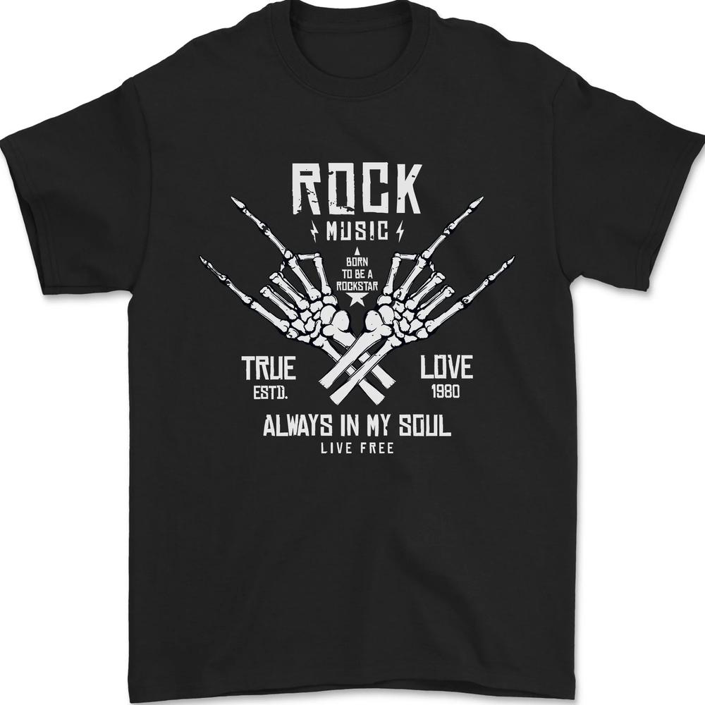 Rock Music Salute Unisexs TShirt 100 Cotton S