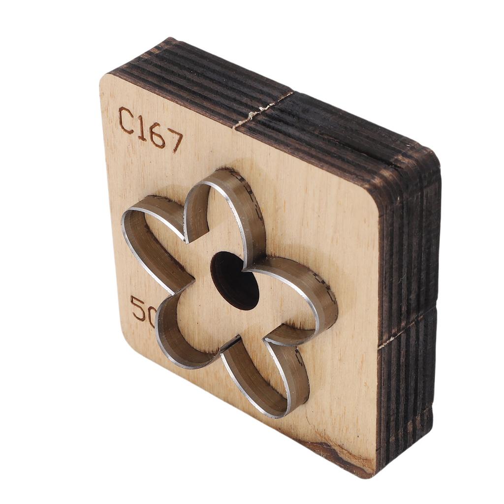 Matriță de tăiat piele în formă de floare Metal Artizanat din piele Artă pe hârtie Cutter Matriță de perforat Instrument de meșteșugărit