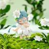 Jade Hairpin Snow Lotus Cherry Blossom Figurine Toy - Chinese Style Gift for Girls