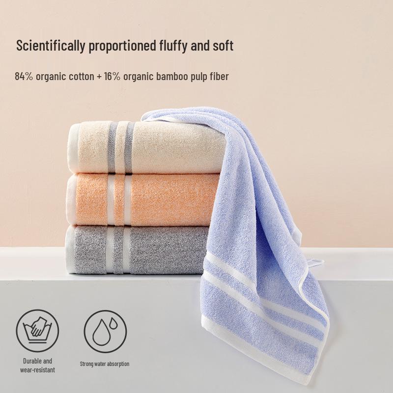 Jie Yu Pure Cotton Absorbent Face Towel 34x74cm, 95g - Ideal for Gifts and Group Purchases