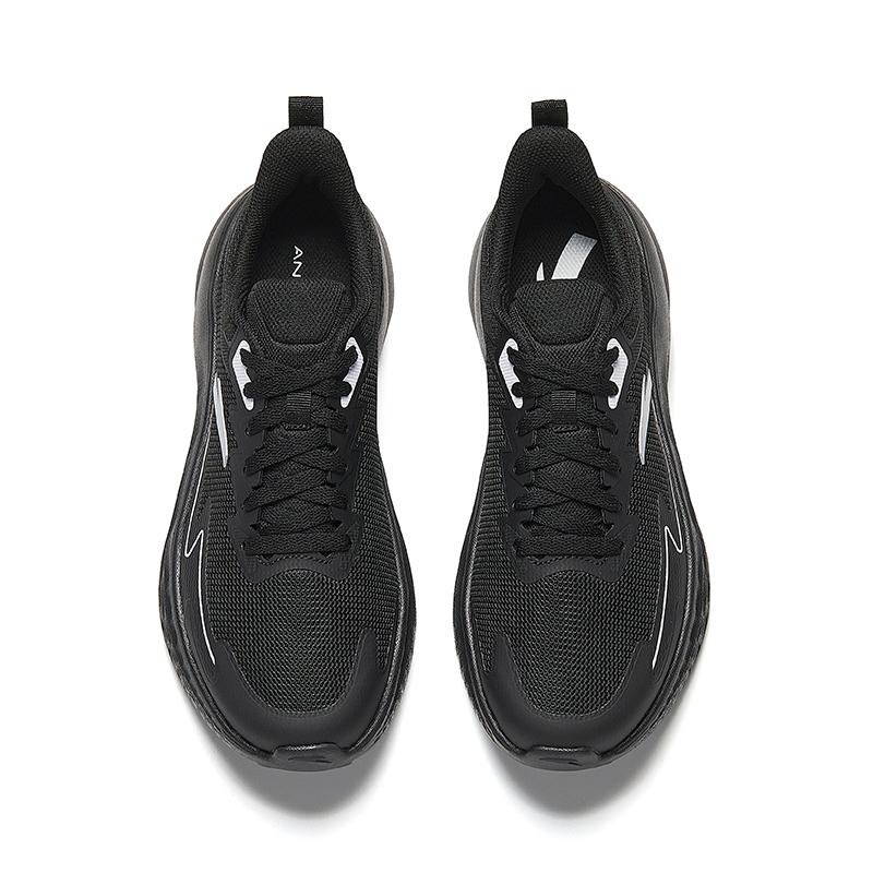New Anta Slip-Resistant Breathable Coverage Low-Top Casual Running Shoes Men's Basic Black 912525571-4