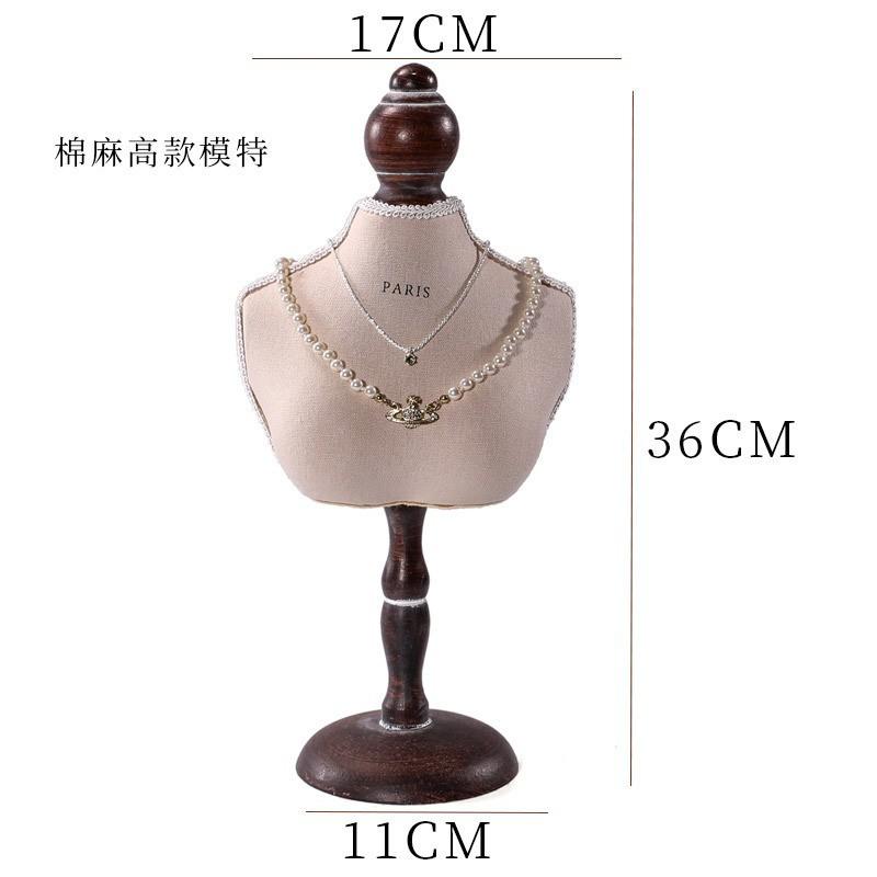 Walnut Jewelry Display Stand Combination Set Jewelry Display Ring Jewelry Look Pallet Necklace Display Model Stand