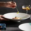 Special-shaped Ceramic Pasta Plate Creative Salad Deep Soup White French Hotel Dish Tableware Kitchen Supplies