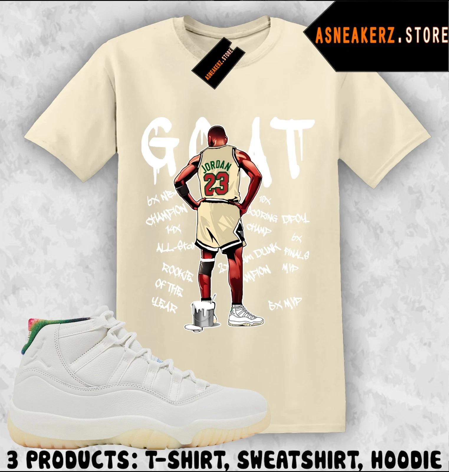 Tee Shirt Matching AJ 11 285 Atlanta 2025 To Match Sneaker MJ Goat T shirt S