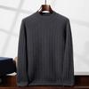 New seven-needle double-strand thickened cashmere shirt semi-turtleneck knitted loose thick sweater