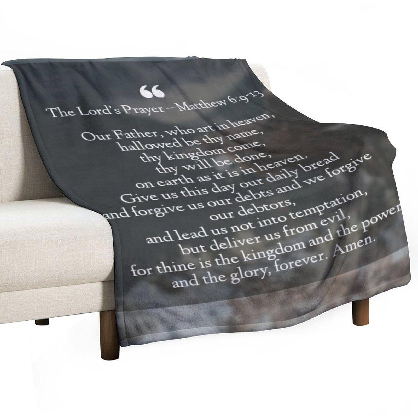 Prayer Throw Blanket Bed Fashionable Loose Decorative Throw Hair Blankets 30x40in