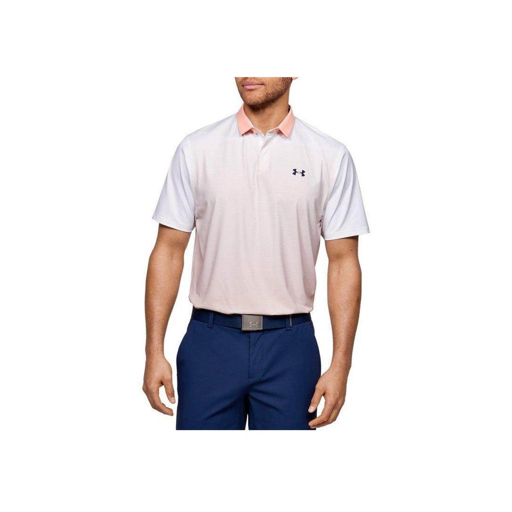 Under Armour Iso-Chill Golf Polo Shirt Men Tops White 1353821-100