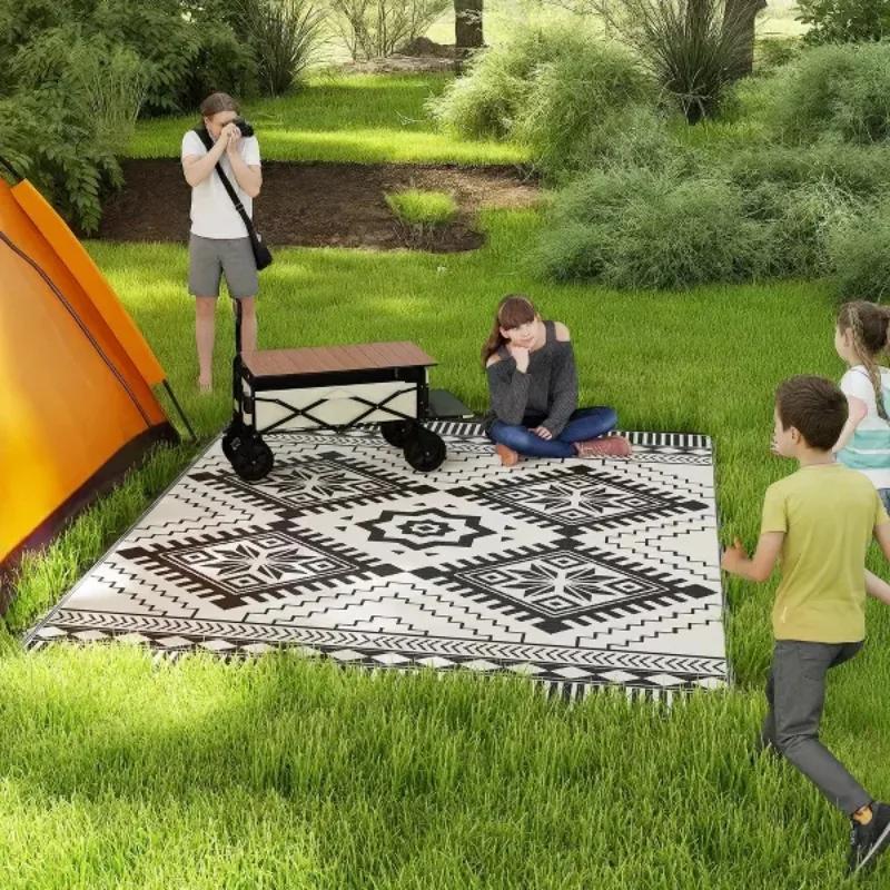Tappeto per Terrazza Esterna Geometrico Moderno Semplicità per Soggiorno Camera da Letto Cucina Corridoio Campeggio Decorazione Casa