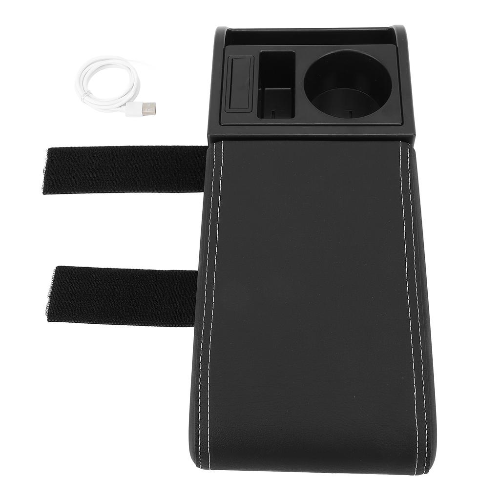 Auto Center Console Armrest Pillow with USB Interface Multifunctional   Width Armrest Storage Box   for Vehicles