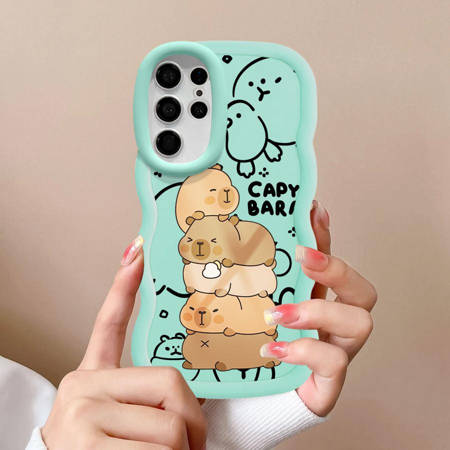 Capybara Cute Cool Soft Phone Cover Case for Samsung Galaxy S21 S20 FE S23 Plus A25 S24 S22 Ultra S25 A26 A24 A54 A55 A36 A35