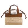 Niche high-end sense pure hand-woven bag fashion strap large capacity shoulder messenger tote bag