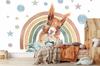 Children's photo wallpaper squirrel rainbows stars boho style M075 200x135