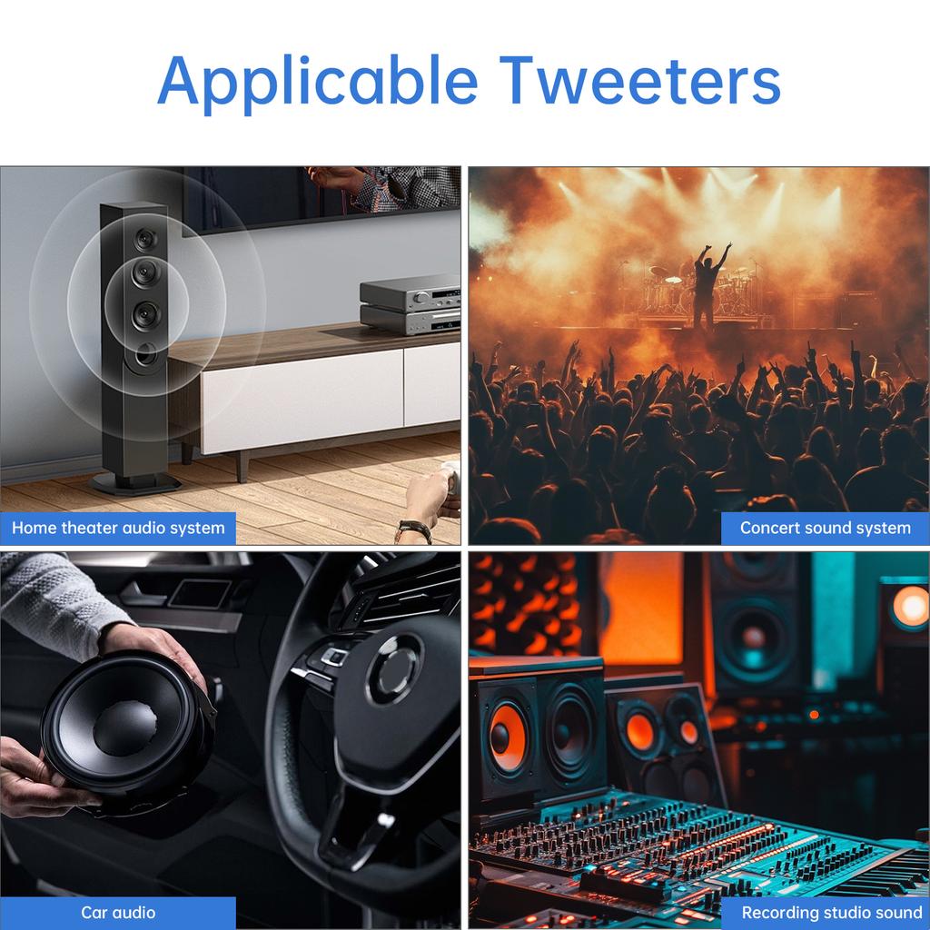 80W 4-10 Ohm Professionelle Audiophile Hochpass-Hochtöner-Frequenzweiche Frequenzteiler-Schaltung für Auto Heim HiFi-Lautsprechersysteme