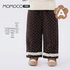 MOMOCO Kids' Plush-Lined Polka Dot Pants