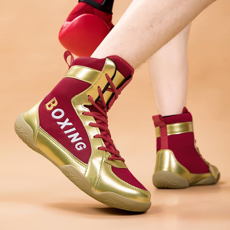Zapatos de Boxeo para Hombre Marca Exterior Profesional Gimnasio Clásico Entrenamiento de Lucha Zapatillas Originales Casual Fitness Deportes Botas de Boxeo