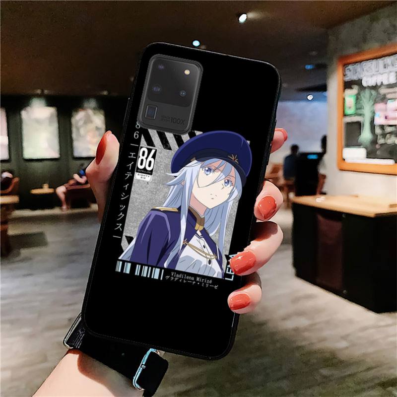 Yinuoda 86 Eighty Six Anime Phone Case for Samsung S10 21 20 9 8 plus lite S20 UlTRA 7edge